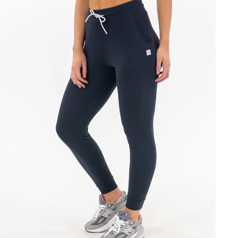 Rhoback Tempo Performance Jogger in Heather Fleet Navy Size XS